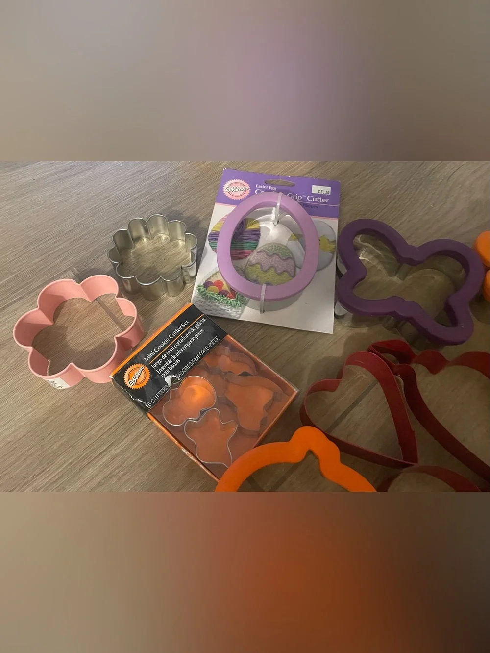 Wilton Orange, Purple & Pink Assorted Cookie Cutters Set